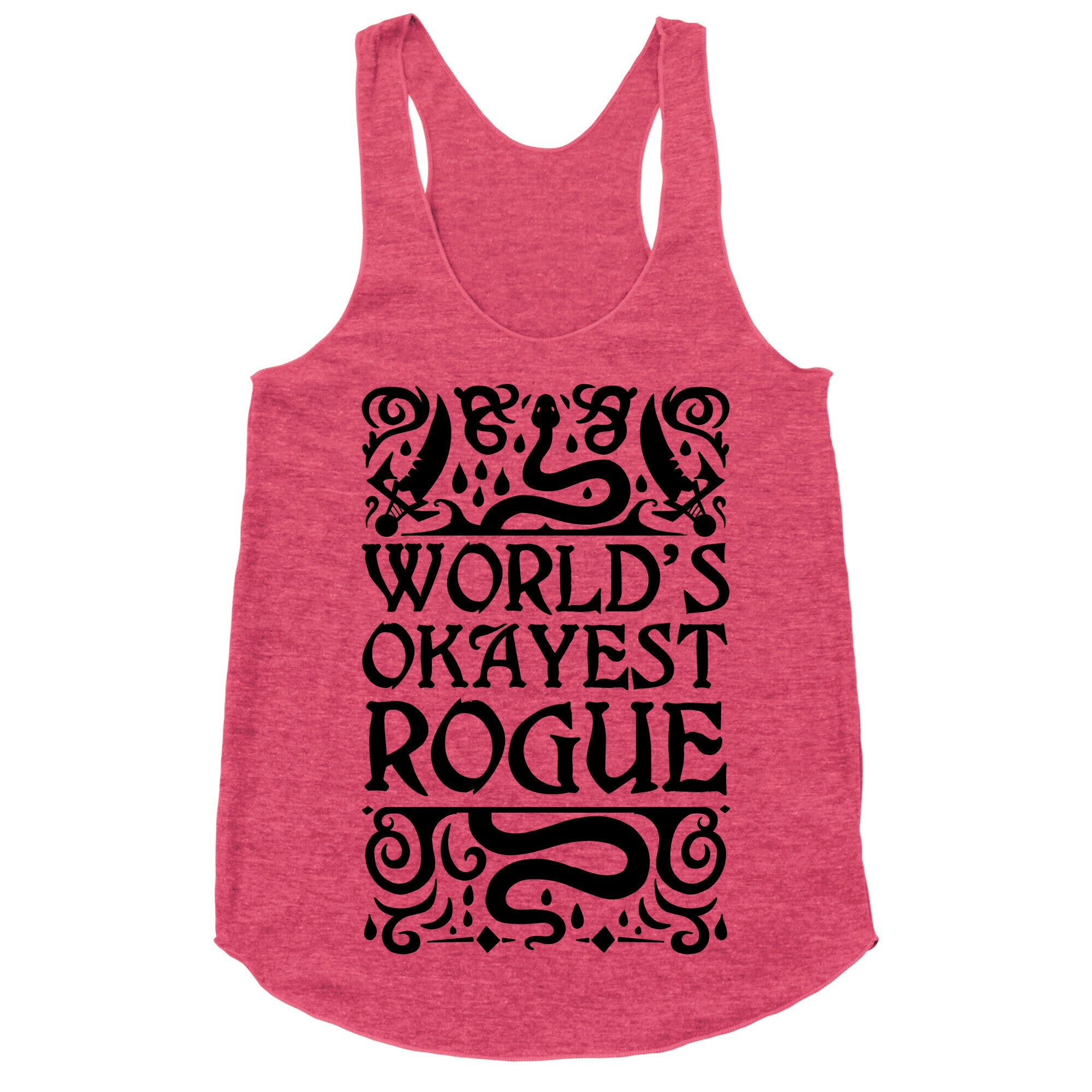World's Okayest Rogue Racerback Tank